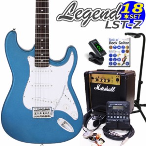 Legend レジェンド LST-Z/MBMB エレキギター マーシャルアンプ付 初心者セット18点 ZOOM G1Four付き【エレキギター初心者】