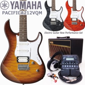 YAMAHA ヤマハ エレキギター PACIFICA212VQM VOXアンプ ZOOM G1Four付き 初心者 入門 18点セット【エレキ ギター入門】