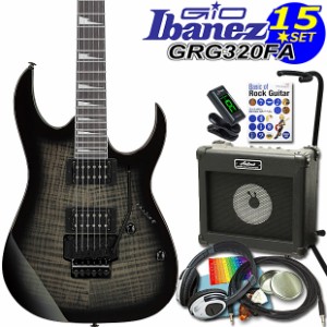 Gio Ibanez アイバニーズ GRG320FA TKS エレキギター 入門セット15点【エレキギター初心者】