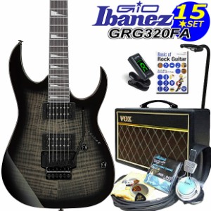 Gio Ibanez アイバニーズ GRG320FA TKS エレキギター 初心者セット 15点 VOXアンプ付き【エレキギター初心者】