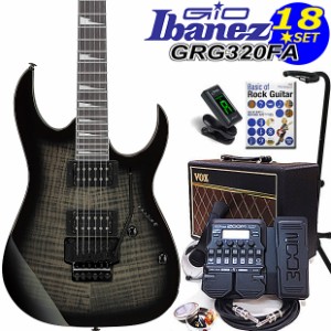 Gio Ibanez アイバニーズ GRG320FA TKS エレキギター初心者セット18点 VOXアンプ ZOOM G1XFour付き【エレキギター初心者】