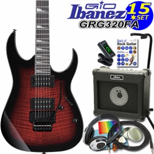 Gio Ibanez アイバニーズ GRG320FA TRB エレキギター 入門セット15点【エレキギター初心者】