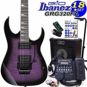 Gio Ibanez アイバニーズ GRG320FA TVT エレキギター初心者セット ZOOM G1XFour付き18点セット 【エレキギター初心者】【エレキギター初