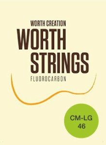 ワースストリングス  Worth Strings フロロカーボン ウクレレ弦 Low-Gセット クリア ミディアム CM-LG   【ネコポス(np)送料230円(ポスト