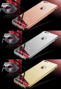 送料無料 メタリックカラーのiPhoneケース iPhone5/5s iPhone6/6s 携帯カバー スマートフォンケース スマホケース ハードケース