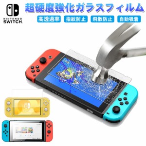 ニンテンドースイッチ フィルム  Nintendo Switch lite ガラスフィルム  9H硬度 強化ガラス 衝撃吸収 飛散防止 指紋防止 ラウンドエッジ