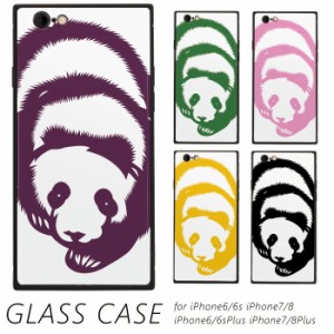 iPhone SE3 ガラスカバー パンダ ぱんだ panda 単色 ホワイト iPhone対応 ガラスケース スマホケース TPU iPhone Xperia