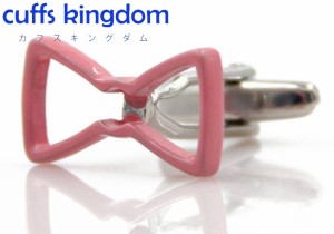 ピンクリボン 型取り 【 桃色 】 カフスボタン 【 ピンク 男女 カフリングス スーツ 人気 プレゼント ギフト おしゃれ エレガント 結婚式