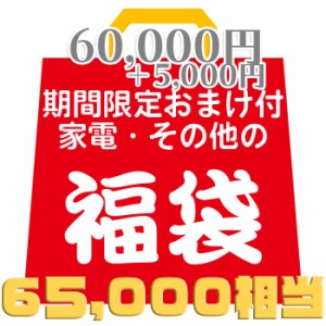 破格【60,000円相当福袋＋期間限定5000円分のおまけ】家電・化粧品・DVD・Blu-ray・その他の福袋 ランダムで合計5〜15点 お誕生日 プレゼ