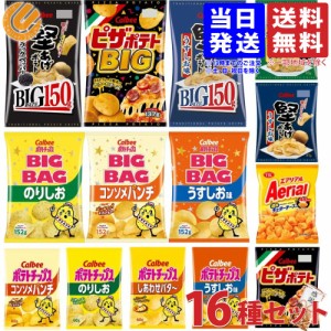 ポテトチップス 詰め合わせ 15種セット (ポテチ ビッグサイズ 6種 + レギュラーサイズ 8種 + 感謝柿ピー) 送料無料(一部地域を除く)