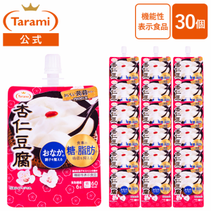 たらみ おいしい蒟蒻ゼリー PREMIUM 杏仁豆腐 150g 30個セット 送料込み【食事の糖や脂肪の吸収を抑える機能性表示食品】 　　　　　　　