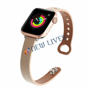 Apple Watch7 バンド 本革 替えベルト 腕時計ベルト Apple watch7ベルト レザー 交換バンド 牛革 Series1/2/3/4/対応 ワニ柄 レザー アッ