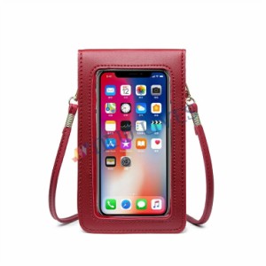 スマホ ポシェット 入れたまま 操作 おしゃれ ポーチ 軽量 縦型 ショルダー 軽い iphone 小さめ 斜めがけ かわいい ハート 携帯入れ 小さ