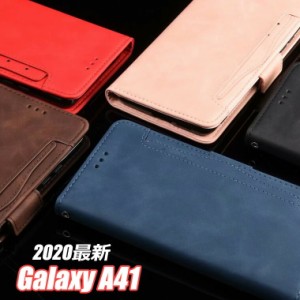 送料無料galaxy A41 ケース Galaxy a41 カバー レザー ギャラクシーA41 カバー カード収納 頑丈 かわいい お勧め プレゼント  磁力収着 