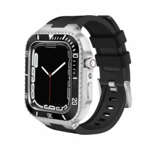 送料無料 Apple Watch7 バンド ステンレス  applewatch7バンド  アップルウォッチ ステンレスケース applewatch7用45mmバンド applewatch