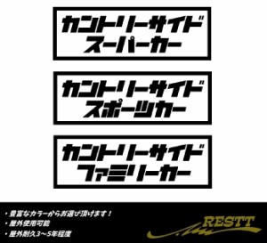 カントリーサイド　ロゴ　特大サイズ　カッティングステッカー　選べるデザイン