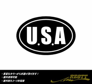 ＵＳＡ　ロゴ　カッティングステッカー