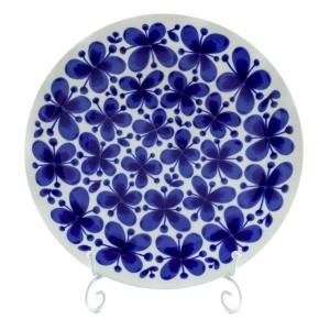 ロールストランド モナミ 大皿 27cm ブルー 青 ディナー ワンプレート 食器 電子レンジ 食洗機 花柄