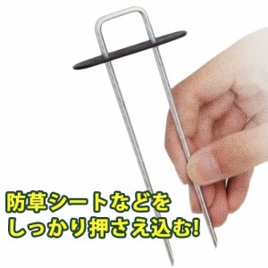 しっかりシート押えセット φ3.5mm×幅3cm×長さ15cm 10本組 押さえ具 固定具 留め具 防草シート 雑草 対策 防止 庭 花壇 草除け ガーデ