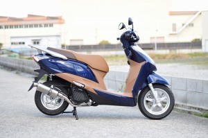 HMS ホンダ リード125 (JF45) バイクマフラー DELTA デルタ SUS ステンレス マフラー LEAD125