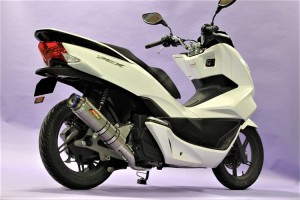 Realspeed (リアルスピード) PCX125/PCX150(esp) (JF56/JF28後期/KF12/KF18) バイクマフラー Meteo メテオ チタン ソリッド マフラー