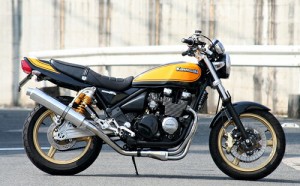 Realize (リアライズ) カワサキ ゼファーχ (ZR400C) バイクマフラー Aria アリア ステンレス カールタイプ (TypeC) マフラー ZEPHYRχ