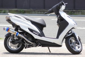 HMS ヤマハ 4型シグナスX/5型シグナスX SR (SEA5J/SED8J) バイクマフラー SSB ステンレス ブルーカラー マフラー CYGNUS-X