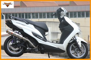 Valiente (バリエンテ) ヤマハ 4型シグナスX/5型シグナスX SR (SEA5J/SED8J) バイクマフラー Sparta スパルタ チタンソリッド マフラー 