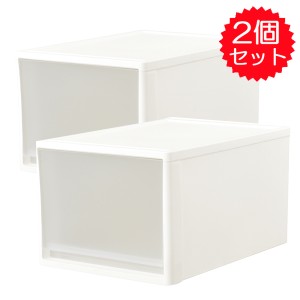 引出し式クローゼット用ケースストラ53L　2個セット