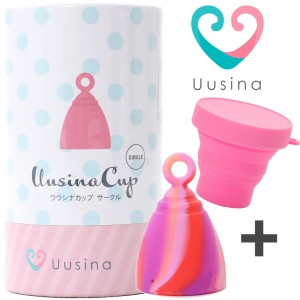 【公式】Uusina ウウシナ 月経カップ サークルタイプ （洗浄カップセット） 生理用品 一般医療機器 生理カップ タンポン 経血カップ 初心