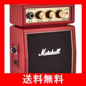 Marshall ミニアンプ レッド MS-2R 電池/アダプター両対応 ヘッドホンジャック装備