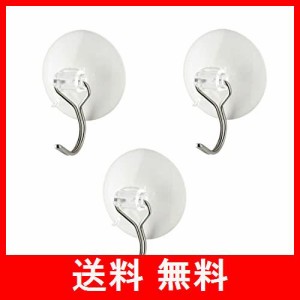 レック 吸盤フック 3個入 耐荷重 800g