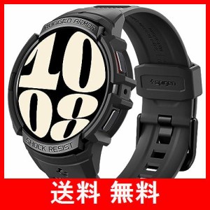 [Spigen] Galaxy Watch 6 40mm バンド 一体型 ケース カバー 耐衝撃 PC TPU 二重構造 スポーツバンド 落下 衝撃 吸収 耐久性 傷防止 ラギ