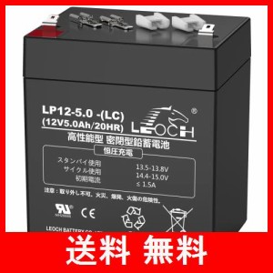 LEOCH 12V 5Ah シールドバッテリー 密閉型鉛蓄電池 LP12-5.0 -(LC) UPS用 無停電電源装置 電動リール用 バックアップ電源 12V電源 待機電