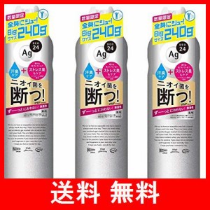 【限定Big3本】資生堂Agエージーデオ24 パウダースプレー(無香性)XL 240g×3本