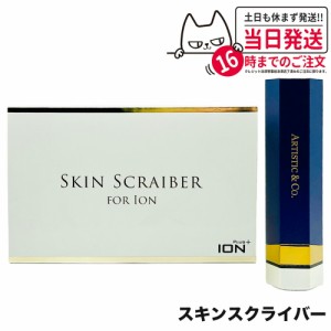 ARTISTIC&CO ION イオン導入導出美顔器 スキンスクライバー ネイビーブルー イオンクレンジング 美顔器 フェイスケア 保湿 毛穴 エイジン