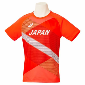 アシックス 陸上 日本代表 レプリカ Tシャツ 2091A328 600カラー メール便利用可