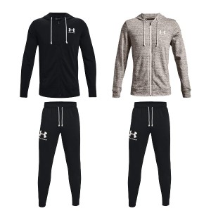 アンダーアーマー UNDER ARMOUR スウェット 上下 パーカー ライバルテリー フルジップ フーディ ジョガーパンツ 1370409 1361642