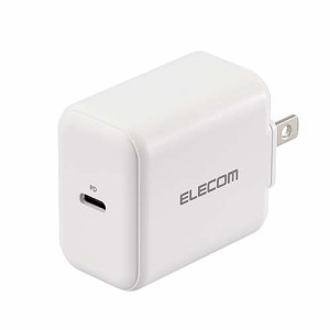 エレコム AC充電器 USB PD 20W タイプC AC 充電器 充電器 USB-C x 1ポート ホワイト┃EC-AC09WH