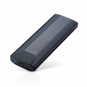 エレコム SSDケース USB3.2 (Gen2)対応 M.2 NVMe アルミ筐体 ＆ 放熱シート付属 USB3.2 USB ブラック┃LGB-PNV02UC