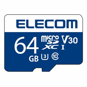 エレコム microSDカード データ復旧サービス付き microSDXCカード (UHS-I U3 V30) 64GB 64GB┃MF-MS064GU13V3R