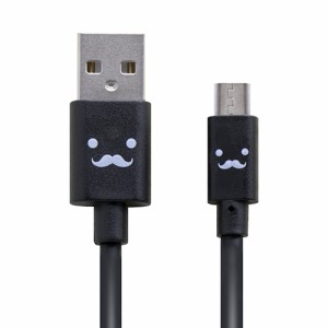 エレコム microUSBケーブル 2A対応 充電 データ通信 1.2m カラフル ブラック┃MPA-FAMB2U12CBK