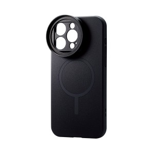 エレコム iPhone15 Pro Max 用 ハードケース カメラフイルター対応 ポケット付 ブラック 