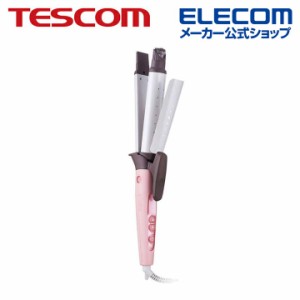 エレコム TESCOM マイナスイオン 2WAY スチーム ヘアーアイロン elims me エリムスミー┃TW553A-P