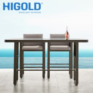 ガーデンファニチャー テーブル チェア イス ハイチェア 高級 デザイン ハイクラス ホテル 庭  HIGOLD ヒゴールド エアポート バルコニー