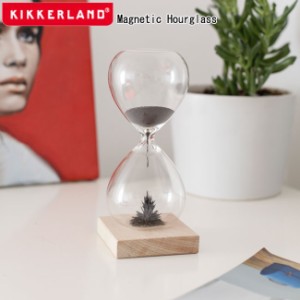 Kikkerland キッカーランド magnetic HourGlass マグネティックアワーグラス 3064 / 砂時計 サンドグラス 1分 インテリア オブジェ おし