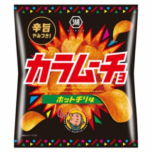 湖池屋　カラムーチョチップス　ホットチリ味　55ｇ×24個　/ ポテトチップス / 肉と野菜の旨み / 唐辛子の辛味 / 辛旨やみつき