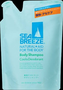 資生堂  シーブリーズ　ボディシャンプー　クール＆デオ　替  400ｍｌ×36個【送料無料】【ハンドソープ】【ボディソープ】