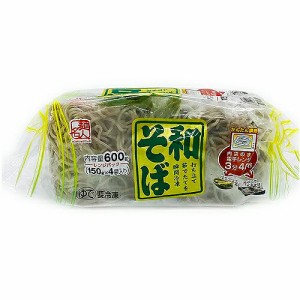 サンデリック 麺名人和そば４玉 600g  ×10個　（送料無料）（冷凍食品）/和そば  ※画像とパッケージが異なる場合がございます