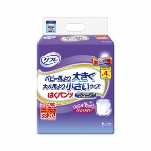 （リフレ）はくパンツ ジュニア ＳＳサイズ 1袋20枚×4袋（1ケース）  /介護オムツ /大人用紙オムツ /リブドゥコーポレーション